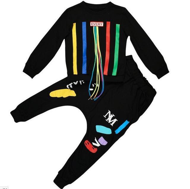 Boys print tassels sweatshirts Haren pants Bump baby and beyond