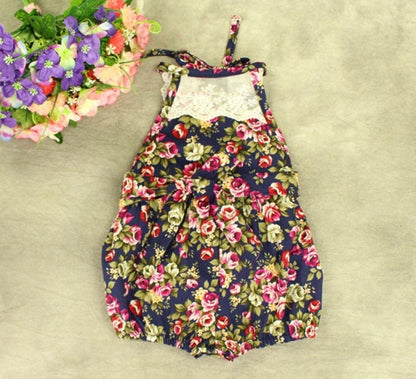 Casual Baby Girls Flower Romper Jumpsuit Bump baby and beyond