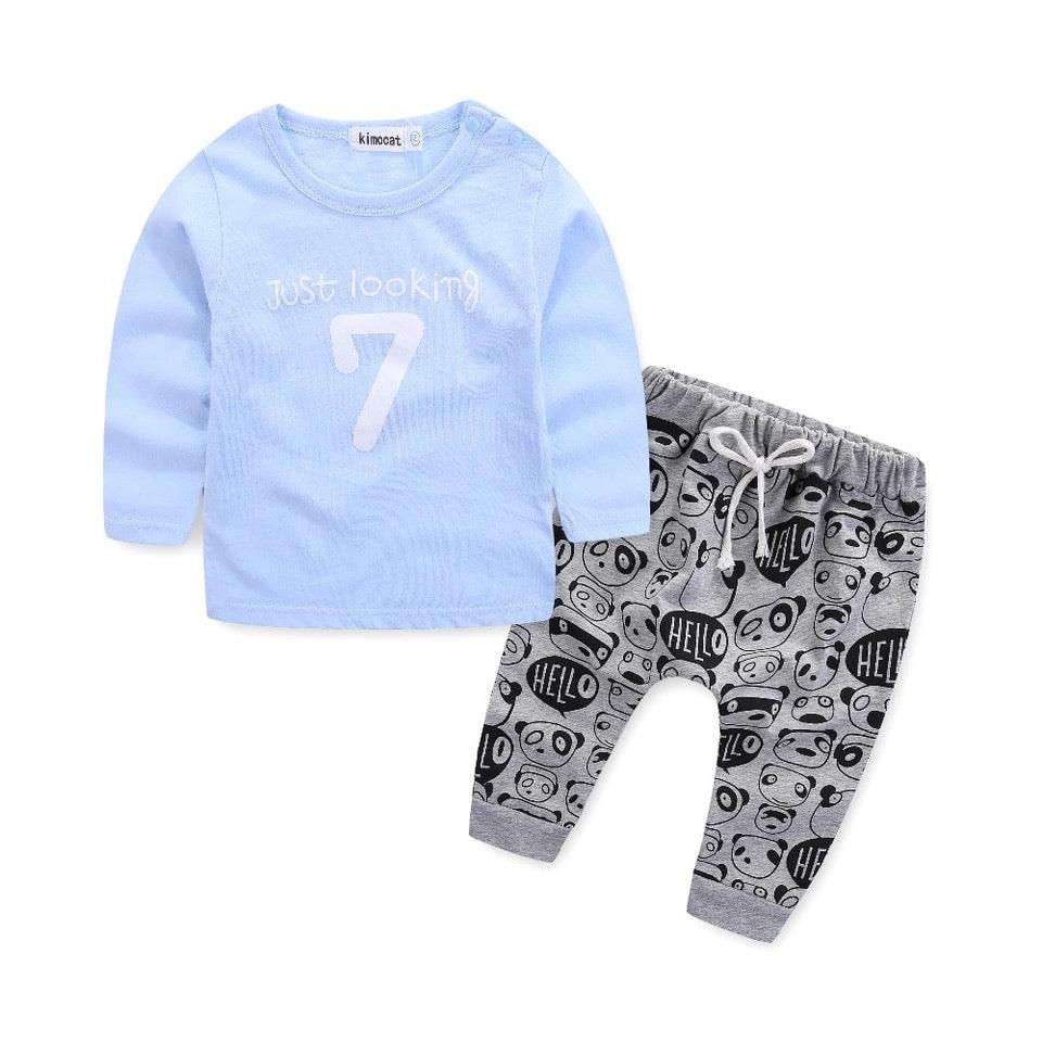 Casual Baby Tops Pants Printed Outfit Clothes Bump baby and beyond