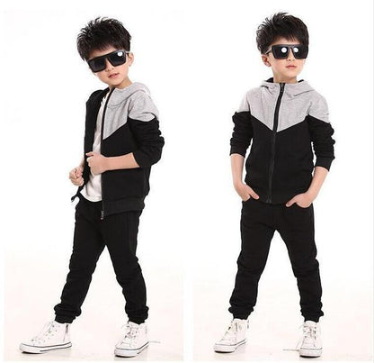 Casual Boys Tops Tracksuit Hooded Coat Long Pants Bump baby and beyond