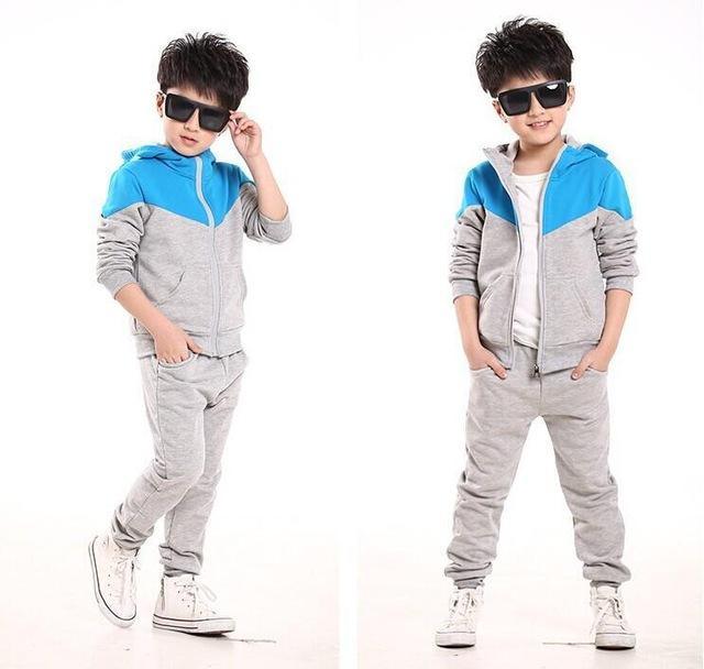 Casual Boys Tops Tracksuit Hooded Coat Long Pants Bump baby and beyond