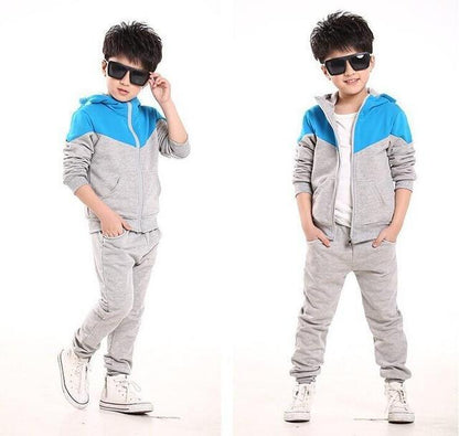 Casual Boys Tops Tracksuit Hooded Coat Long Pants Bump baby and beyond