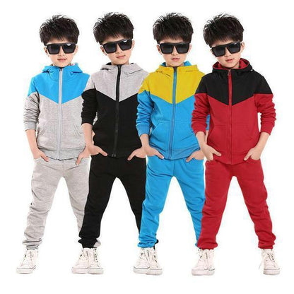 Casual Boys Tops Tracksuit Hooded Coat Long Pants Bump baby and beyond