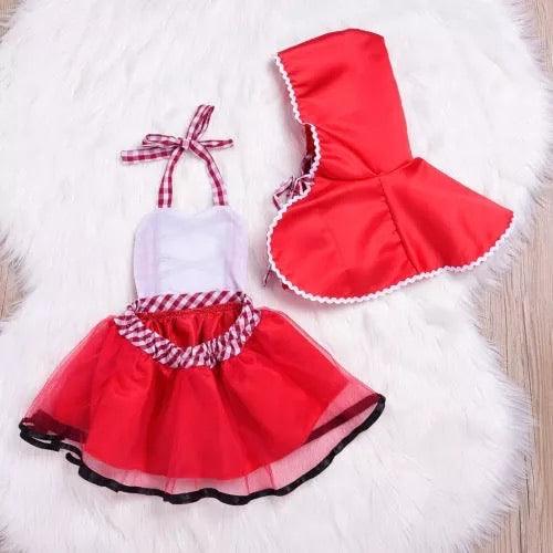 Christmas Baby Girl Tulle Red Hoodie Cape Cloak Dress Bump baby and beyond