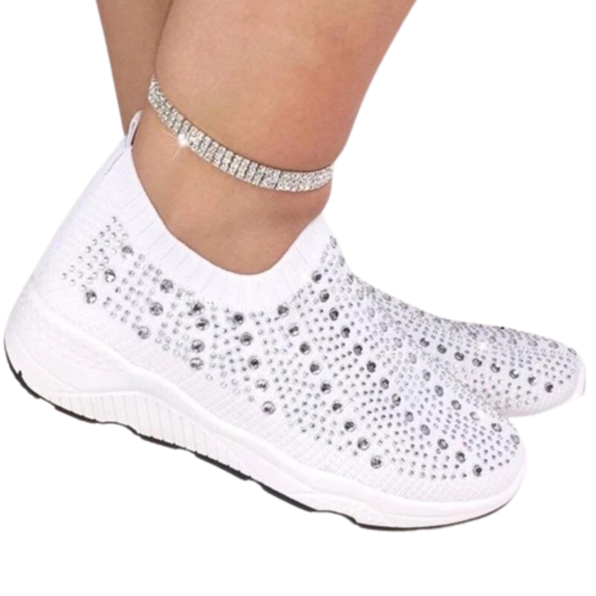 Comfortable Female Casual Mesh Crystal Breathable Shoes Bump baby and beyond