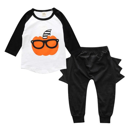 Complete Set Boys T Shirt Halloween Outfit Pumpkin Clothes Bump baby and beyond