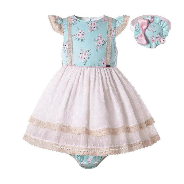 Cute Elegant Baby Girl Birthday Matching Dresses