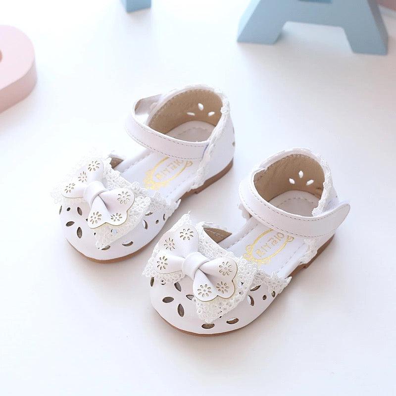 Cute Princess Baby Sandals Hallow Leather Shoes Bump baby and beyond