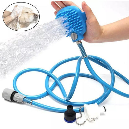 Dog Shower Sprayer Comfortable Pet Scrubber Massager Bump baby and beyond