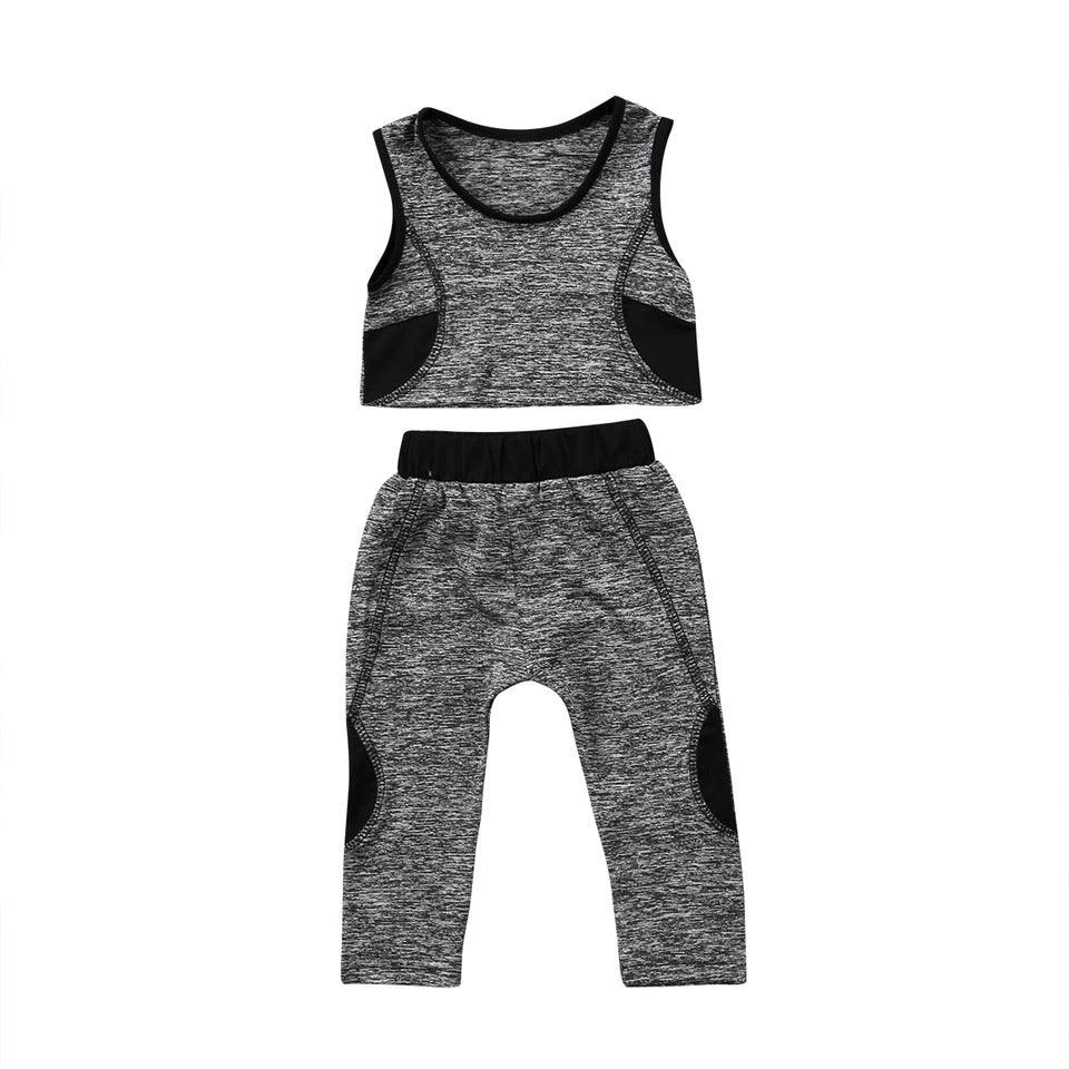 Exquisite Girls Sleeveless Tops Pants Outfit Bump baby and beyond