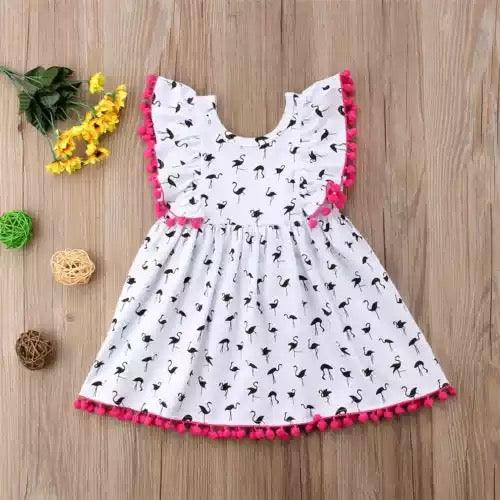 Girls Flamingo Princess Party Pageant Dress Bump baby and beyond