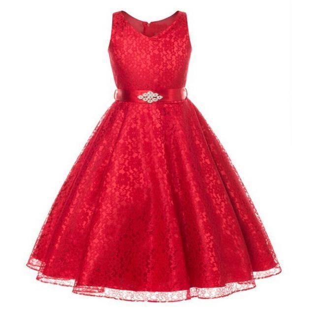 Girls Tulle Lace Birthday Party Frock Dress Bump baby and beyond