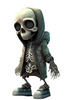 Halloween Resin Cool Skeleton Figurine Doll