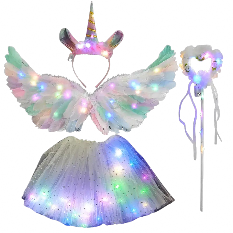 Children Girls Angel Wings With LED For Party