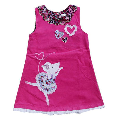 Infant Baby Girls Embroidered Dance Rabbit Dress Bump baby and beyond