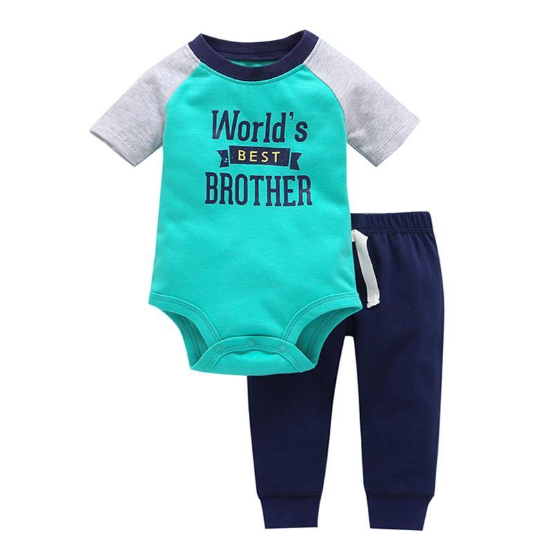 Infant World's Best Brother Stripe Pants Outfit Bump baby and beyond