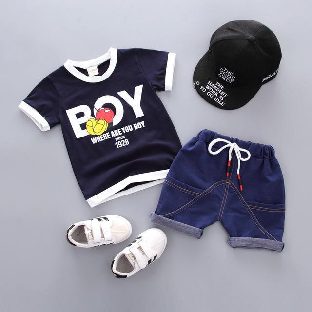 Kid Baby Boys T Shirt Shorts Summer Clothes Bump baby and beyond