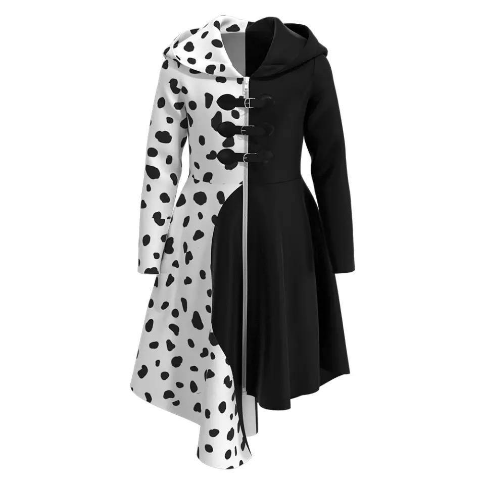 Kids Children Cruella Halloween Cosplay Dress Bump baby and beyond