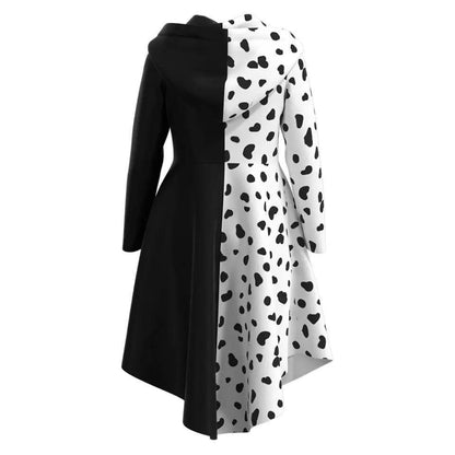 Kids Children Cruella Halloween Cosplay Dress Bump baby and beyond