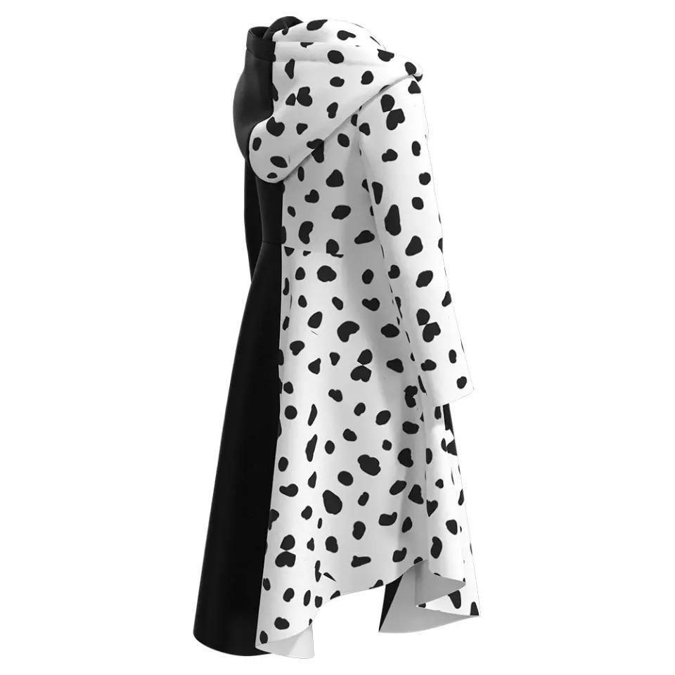 Kids Children Cruella Halloween Cosplay Dress Bump baby and beyond