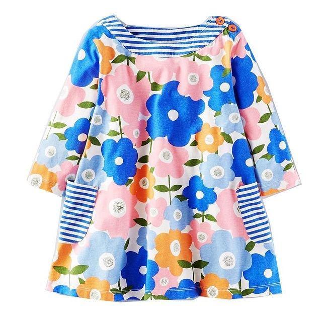 Long Sleeve Princess Animal Flower Tunic Jersey Dress Bump baby and beyond