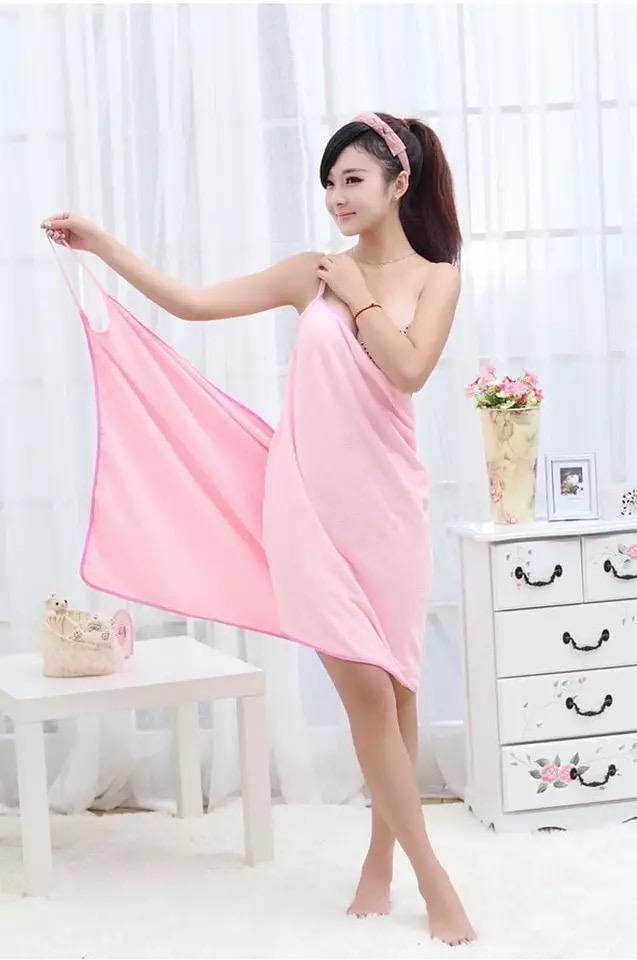 Multi-functional Towel Women Bath Robes Wearable Towel Dress Bump baby and beyond