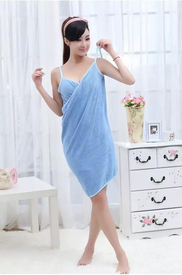 Multi-functional Towel Women Bath Robes Wearable Towel Dress Bump baby and beyond