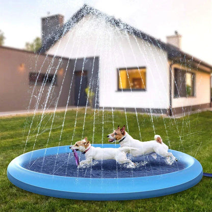 Kids Pets Water Non-Slip Splash Pad Pool