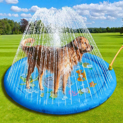 Kids Pets Water Non-Slip Splash Pad Pool