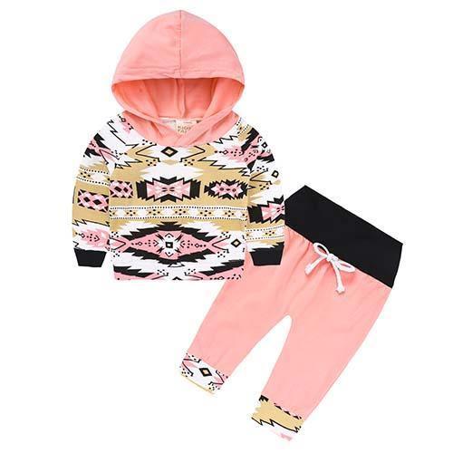 New Baby Unisex Long Sleeve Hooded Tops Floral pants Bump baby and beyond