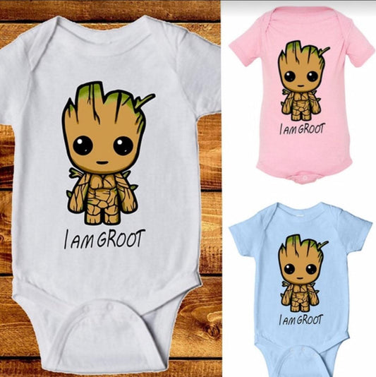 Newborn Babies I Am Groot Romper Jumpsuit Clothes Bump baby and beyond