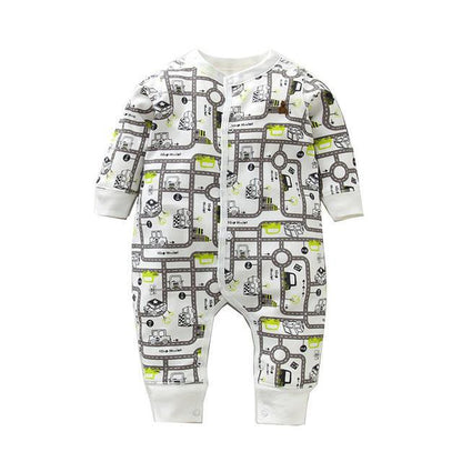 Newborn Baby Boy Girl Cartoon Car Romper Bump baby and beyond