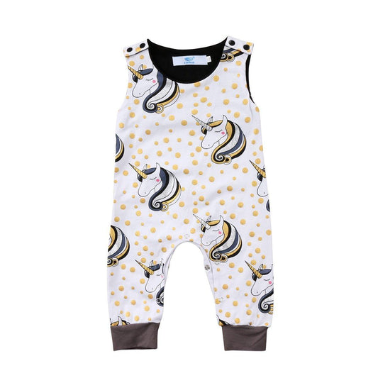 Newborn Baby Boy Unicorn Head Jumpsuit Bump baby and beyond