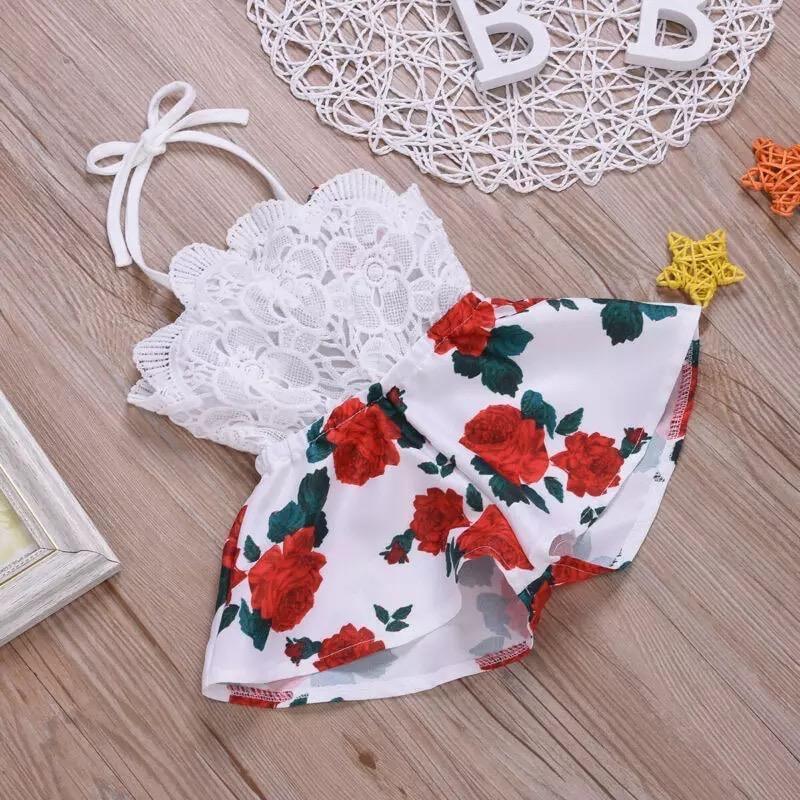 Newborn Baby Girl Strap Romper One Piece Clothes Bump baby and beyond