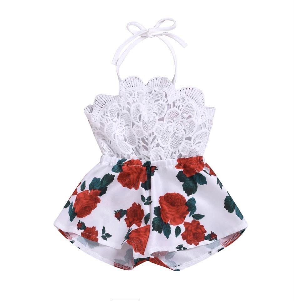 Newborn Baby Girl Strap Romper One Piece Clothes Bump baby and beyond