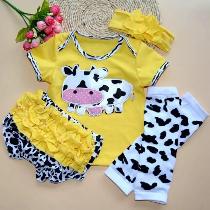 Newborn Baby Girls Ruffles Floral Bodysuit+ headband Outfit Bump baby and beyond