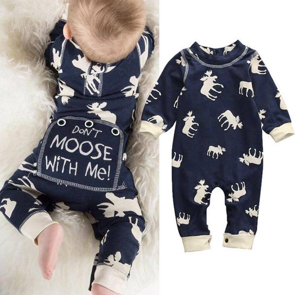 Newborn Don't Moose With Me Jumpsuit