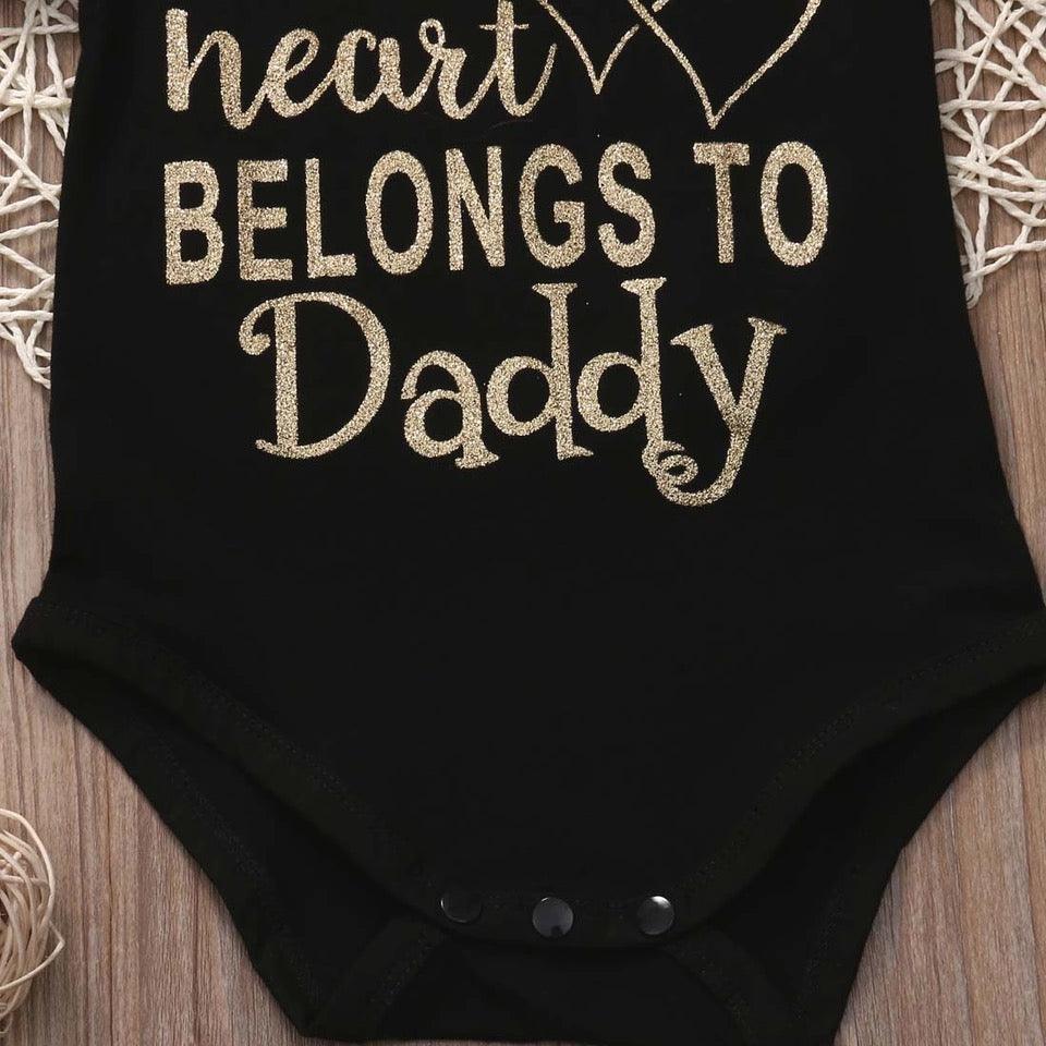 Newborn Girls Daddy's Little Princess Jumpsuit Bump baby and beyond