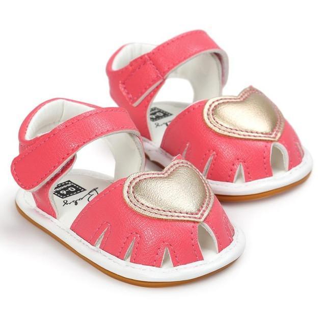 Newborn Girls Sandals Anti-Slip Soft Sole Shoes Bump baby and beyond