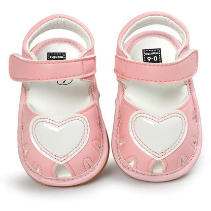 Newborn Girls Sandals Anti-Slip Soft Sole Shoes Bump baby and beyond