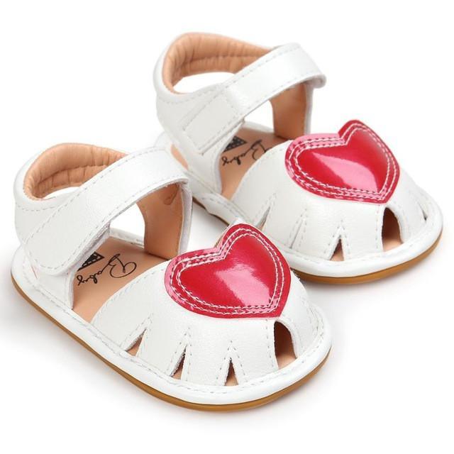 Newborn Girls Sandals Anti-Slip Soft Sole Shoes Bump baby and beyond