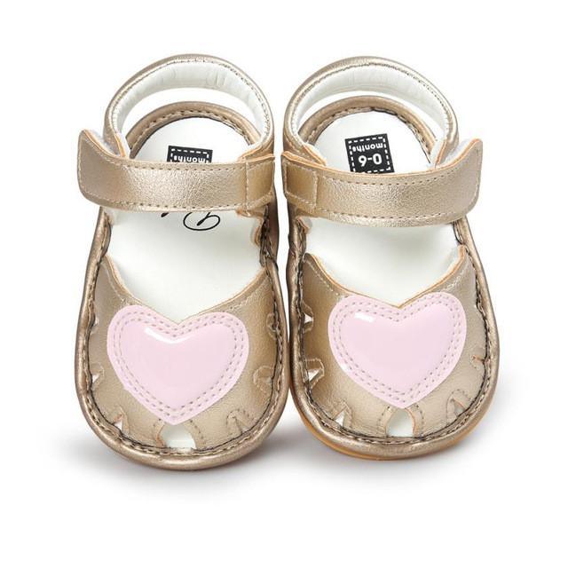 Newborn Girls Sandals Anti-Slip Soft Sole Shoes Bump baby and beyond