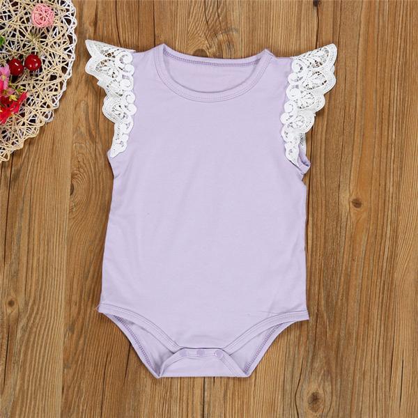 Newborn Summer Baby Lace Jumpsuit Bump baby and beyond