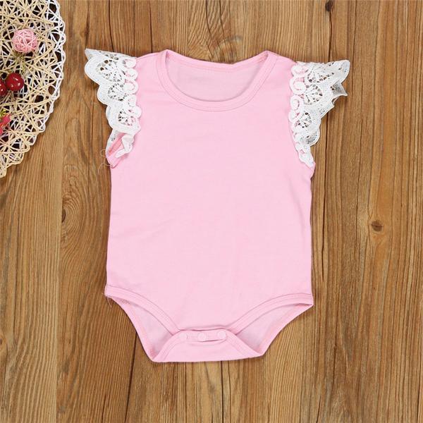 Newborn Summer Baby Lace Jumpsuit Bump baby and beyond