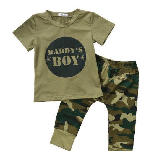 Newborn Tops Camouflage Pants Outfits Bump baby and beyond