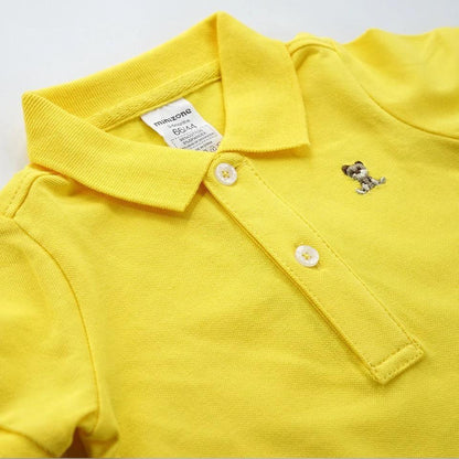 Newborn boys baby gentlemen polo romper clothes Bump baby and beyond