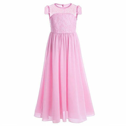 Princess European Short Sleeve Lace Flower Dress Bump baby and beyond