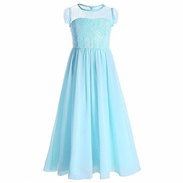 Princess European Short Sleeve Lace Flower Dress Bump baby and beyond