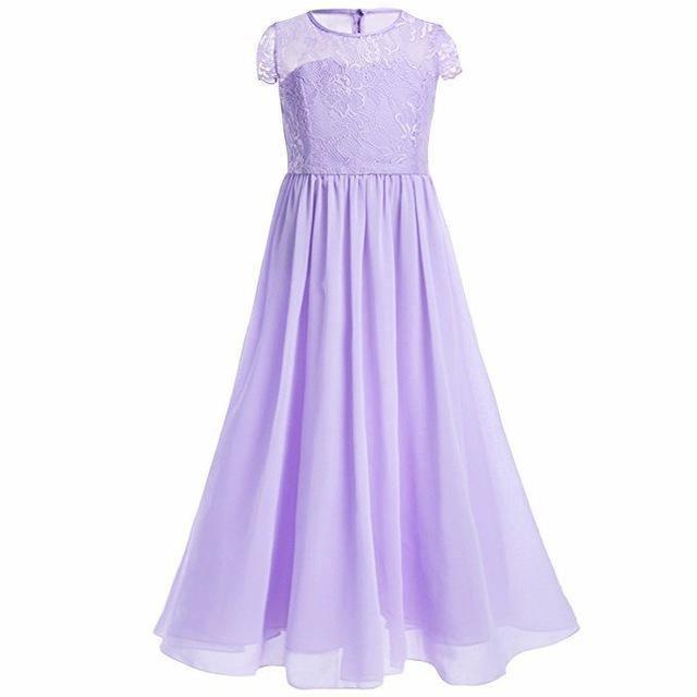 Princess European Short Sleeve Lace Flower Dress Bump baby and beyond