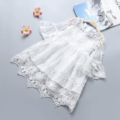 Princess Flower Gauze Petals Lace Party Dress Bump baby and beyond